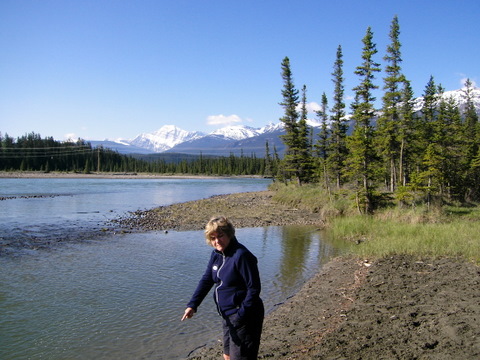 Sue spots hoofprints.JPG